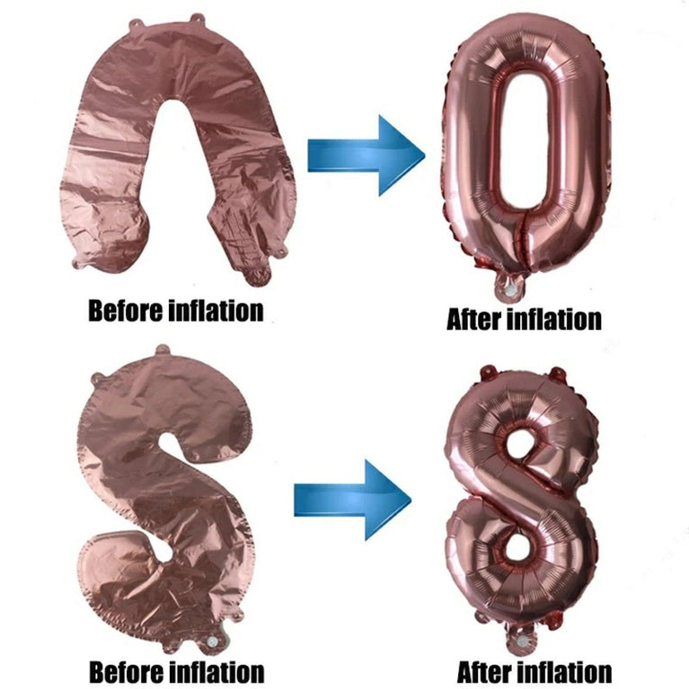 40" Large Foil Birthday Party Balloon Numbers