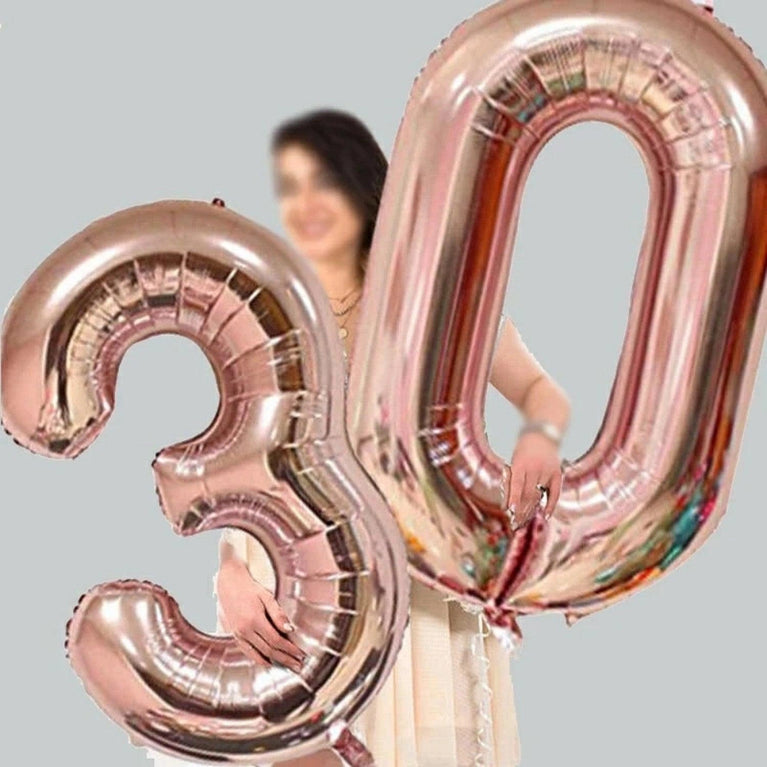40" Large Foil Birthday Party Balloon Numbers