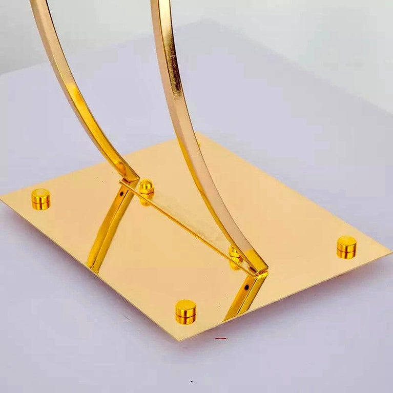 Arched Gold Wedding Table Centerpieces 4-Pack