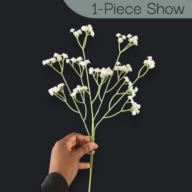 Baby’s Breath Flowers - Faux Gypsophila Elegans for Decor