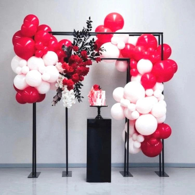 Black Square Wedding Arch Backdrop Decor Stand