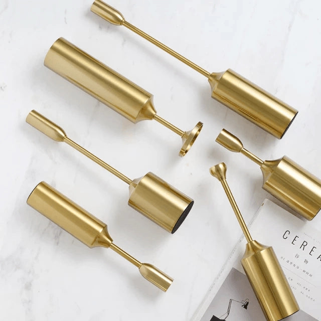 Chrome Metal Candle Holder Table Centerpieces