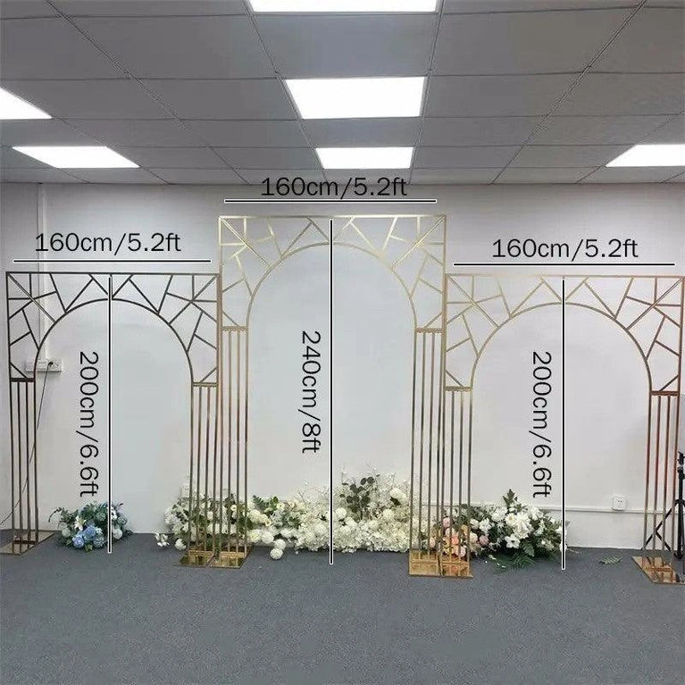 Geometric Arch Wedding Backdrop Decor Stand