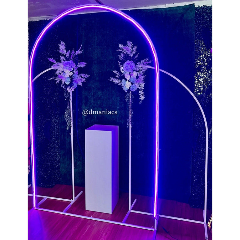 Gold Wedding Arch Decoration Backdrop 3-Piece