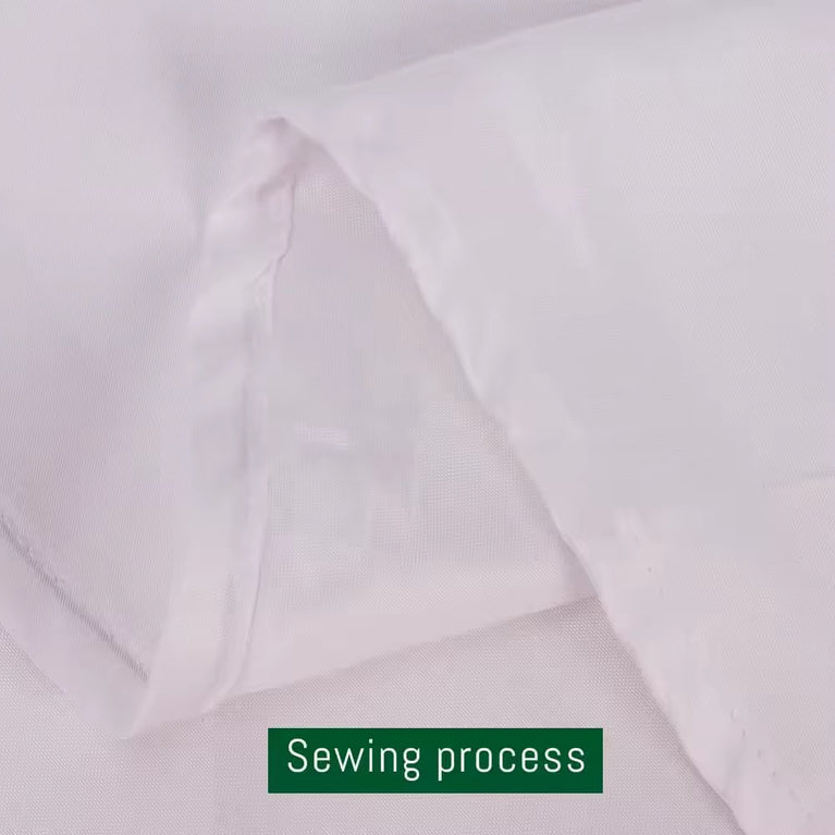 Round Tablecloth for Rent - 120" White Polyester Linen Cover