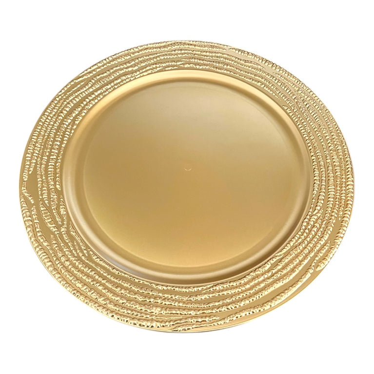 GRAIN Gold Charger Plates 6-Pack