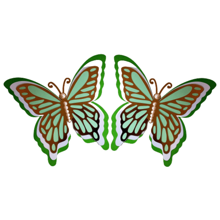 Large 3D Colorful Butterfly Wall Decor 5-Piece