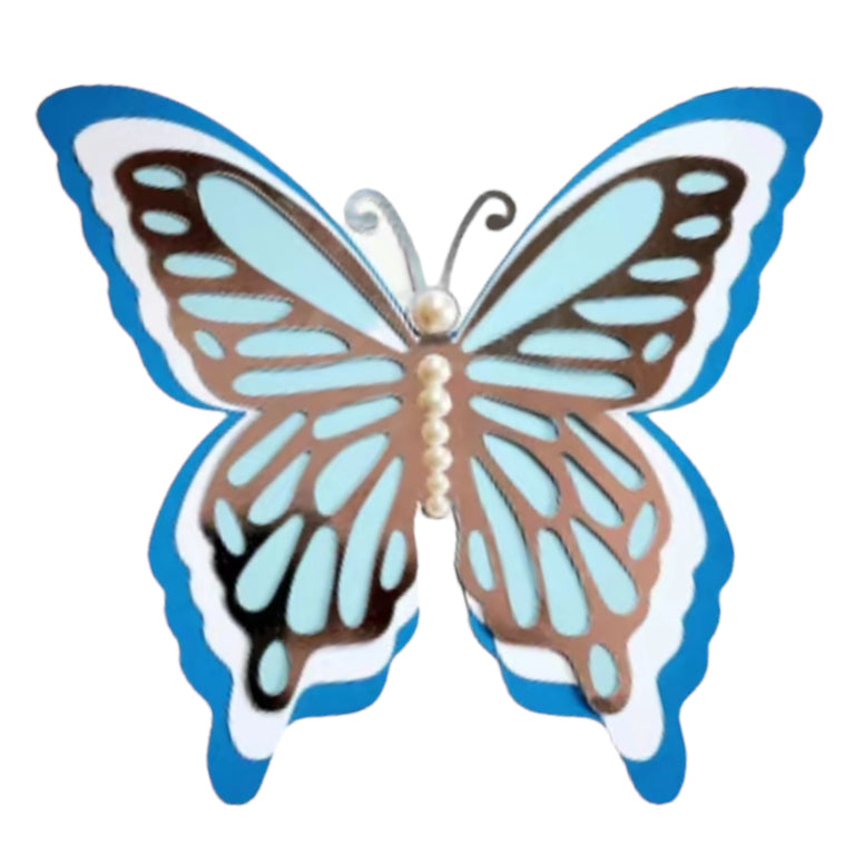 Large 3D Colorful Butterfly Wall Decor 5-Piece