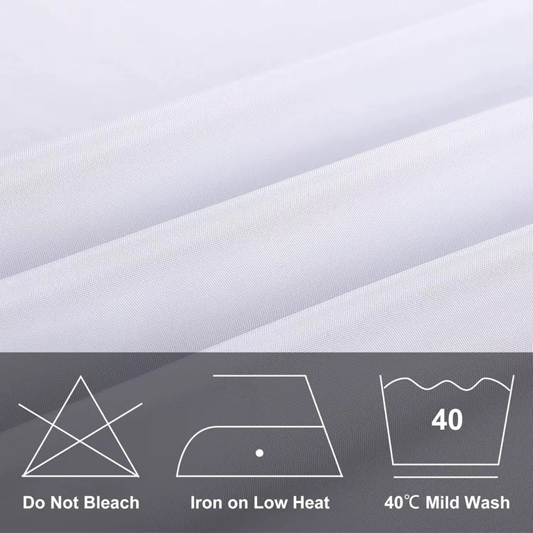 Round Tablecloth 120" Polyester White for Rent