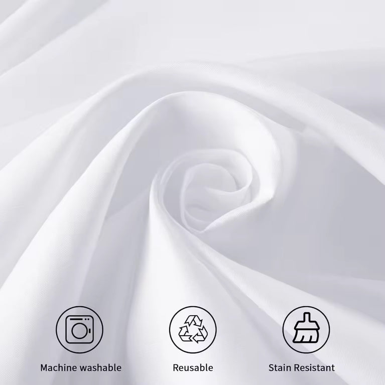 Round Tablecloth 120" Polyester White for Rent