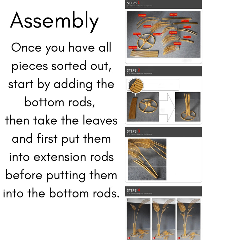 Metal Palm Tree Stand - Decorative Palmetto Backdrop Props