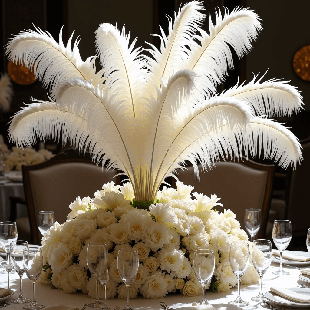 White Ostrich Feathers | 27-29