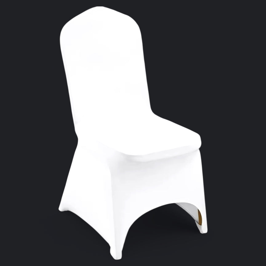 White Spandex Chair Cover - Wedding Banquet Slip Cover