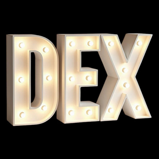 Letras y números de marquesina