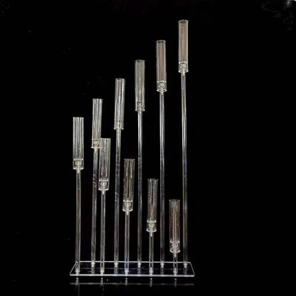10-Arm Neat Acrylic 50" Tall Wedding Candelabra Centerpiece