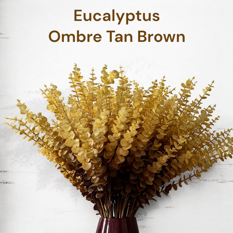 Fake Eucalyptus Stems - Artificial Greenery Leaves For Decor