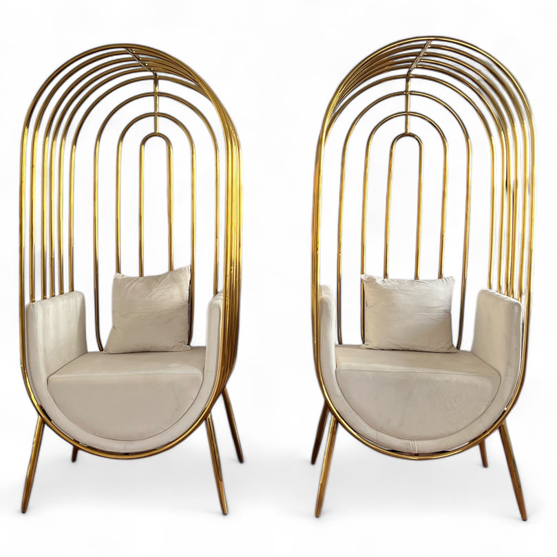 ZYRA Throne Chair Rental - Hire King & Queen Wedding Chairs