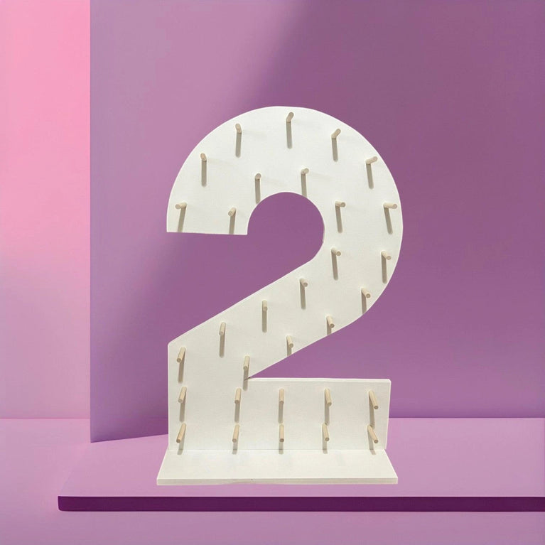 36" Custom Number Donut Wall Stands