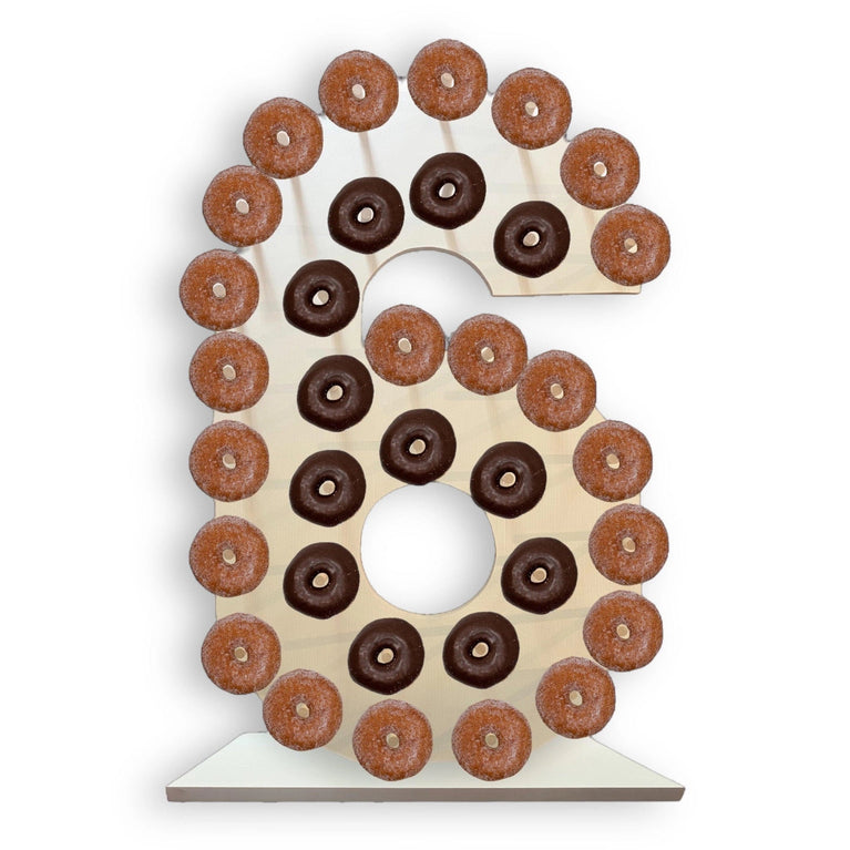 36" Custom Number Donut Wall Stands
