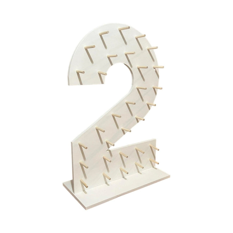 36" Custom Number Donut Wall Stands