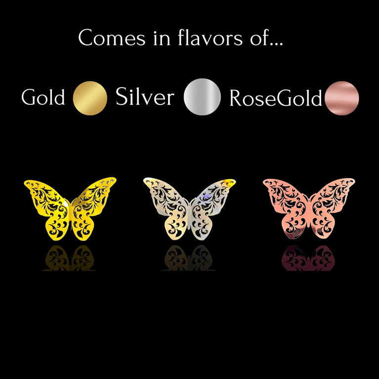 3D Butterflies Kids Room Wall Decor 12-Pack