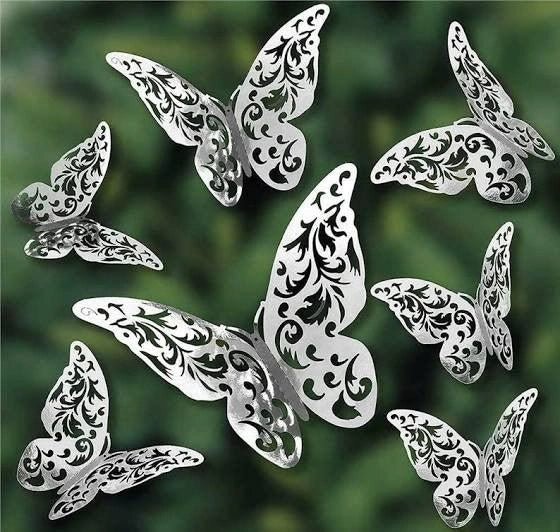 3D Butterflies Kids Room Wall Decor 12-Pack