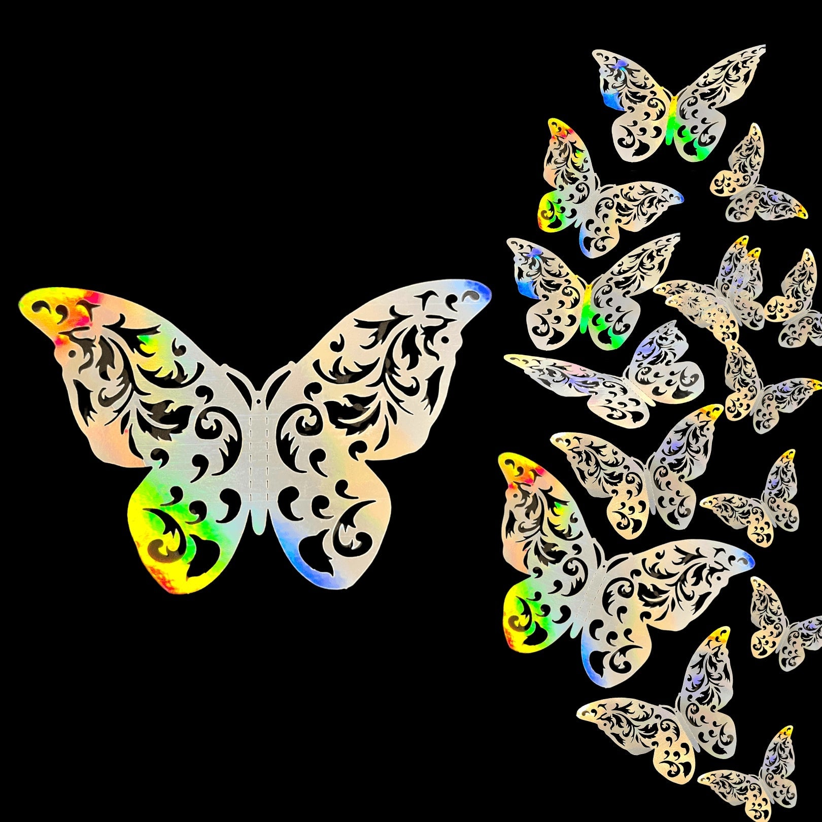 3D Butterflies Kids Room Wall Decor 12-Pack
