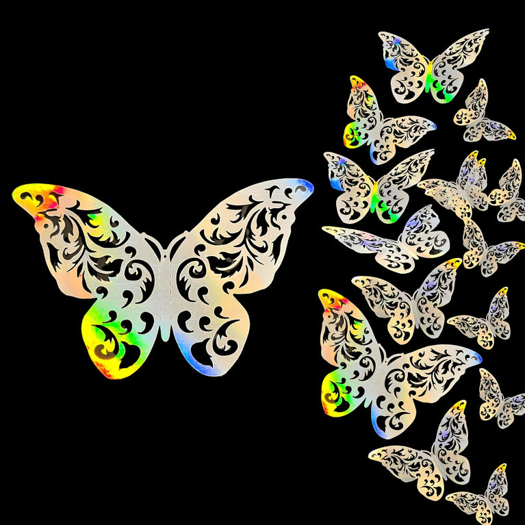 3D Butterflies Kids Room Wall Decor 12-Pack