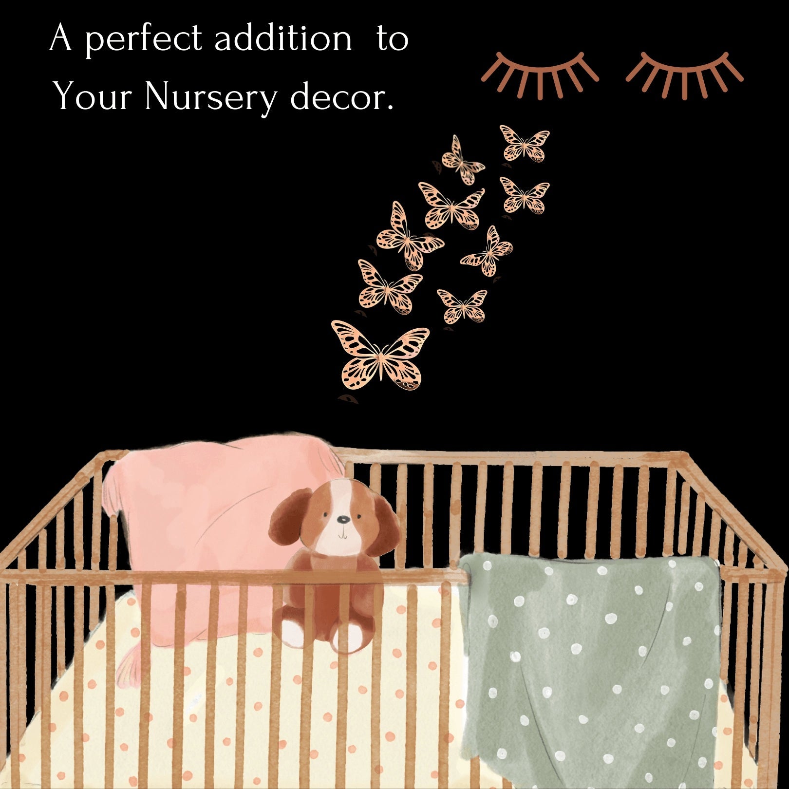 3D Butterflies Wall Decor Kids Room Stickers