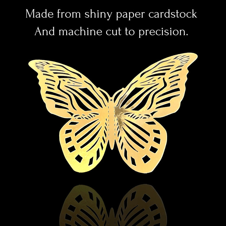 3D Butterfly Craft Wall Decor Stickers 12-Pack