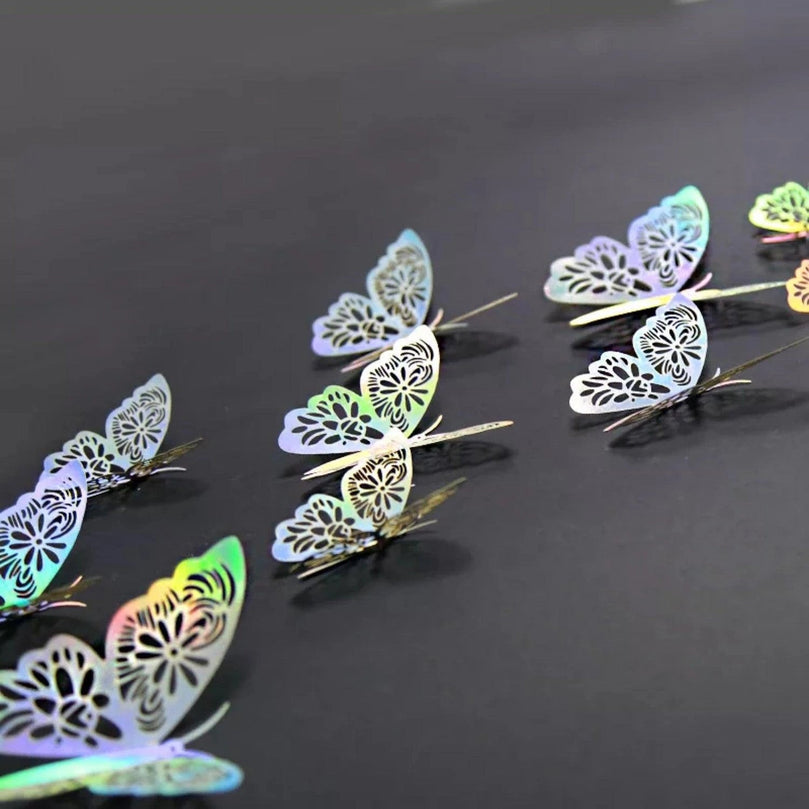 3D Craft Butterflies Kids Wall Decor 12-Pack