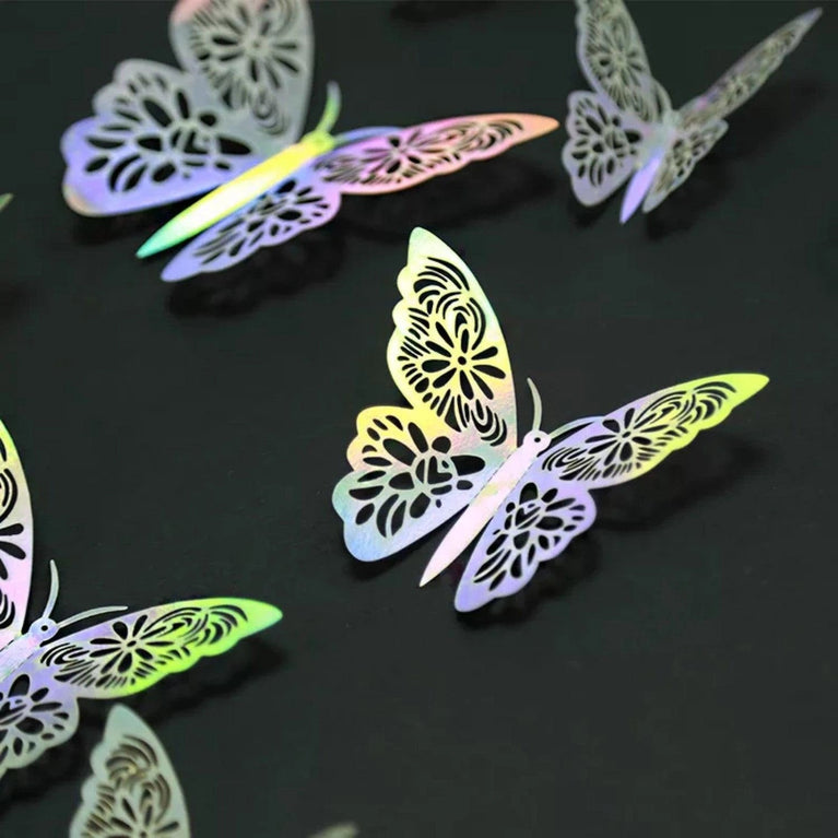 3D Craft Butterflies Kids Wall Decor 12-Pack