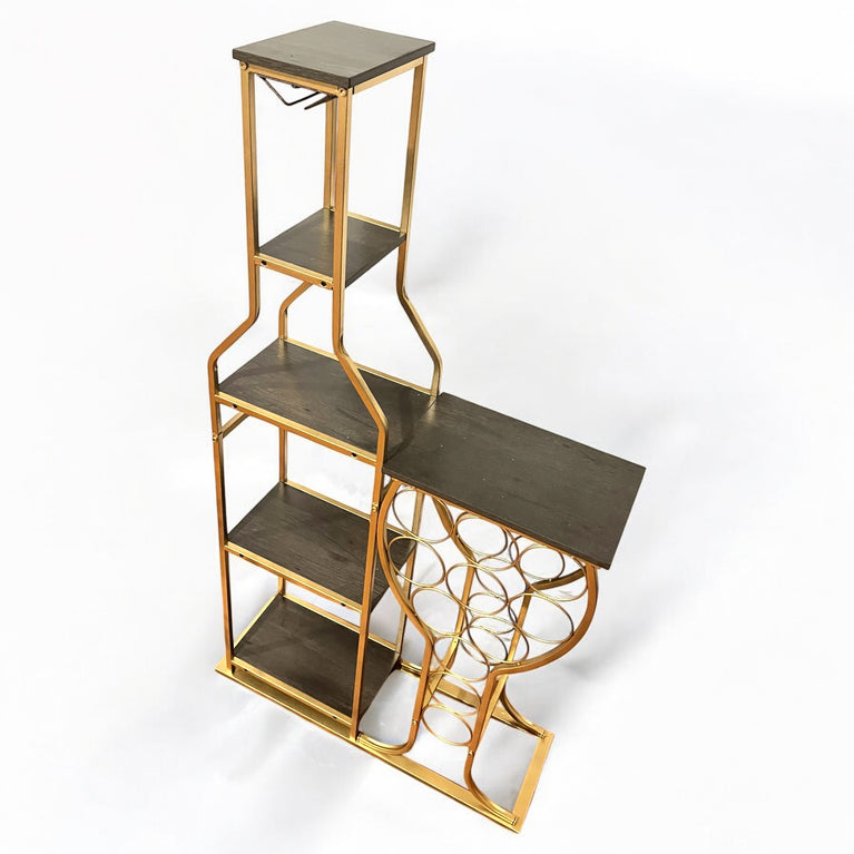 Bruk Champagne Wall Rental - Gold Bottle Sip Station Rack