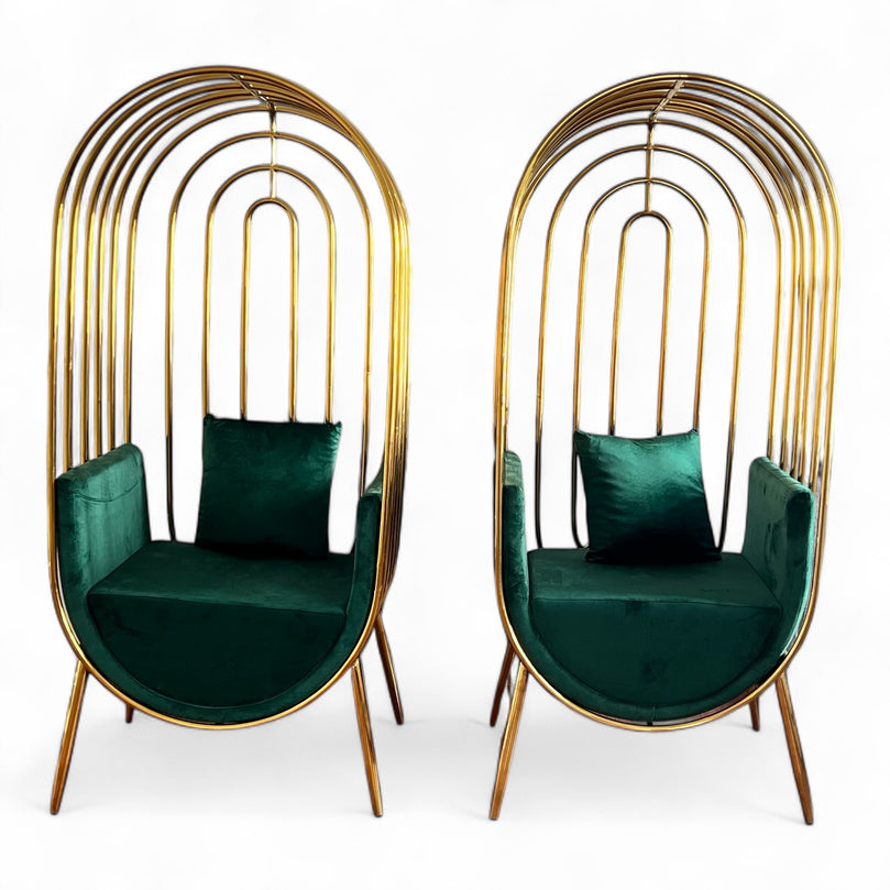 ZYRA Throne Chair Rental - Hire King & Queen Wedding Chairs