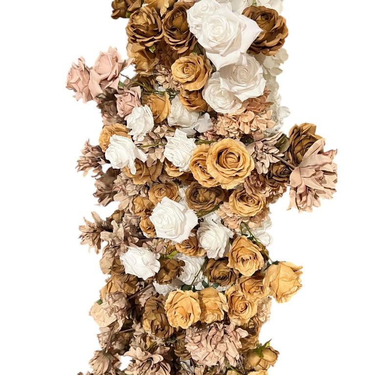 Mocha Rose Flower Arrangement For Rent | MA Wedding Decor