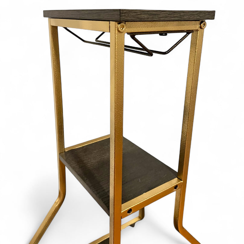 Bruk Champagne Wall Rental - Gold Bottle Sip Station Rack