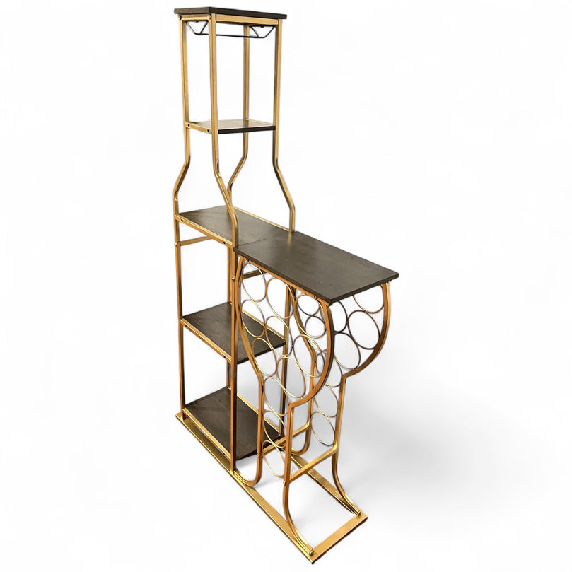 Bruk Champagne Wall Rental - Gold Bottle Sip Station Rack