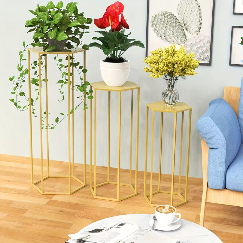 3-Piece Hex Pedestals