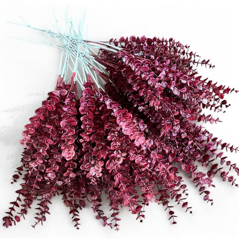 Fake Eucalyptus Stems - Artificial Greenery Leaves For Decor