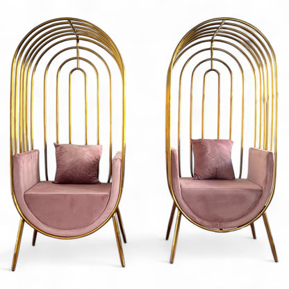 ZYRA Throne Chair Rental - Hire King & Queen Wedding Chairs