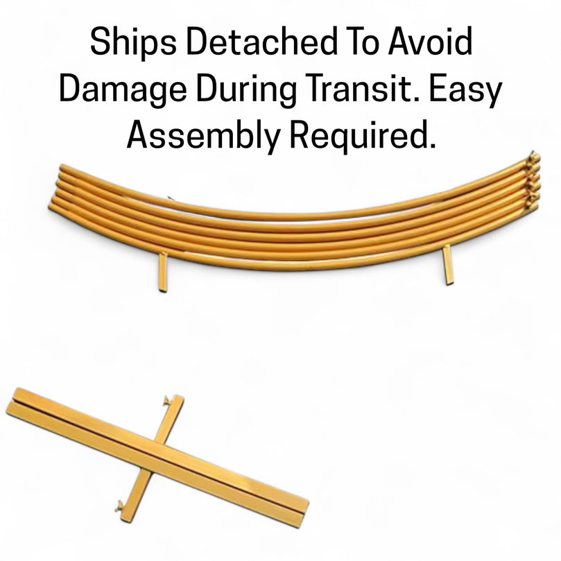 Vorte Round Wedding Backdrop Stand - 6.5 FT Gold Metal Arch