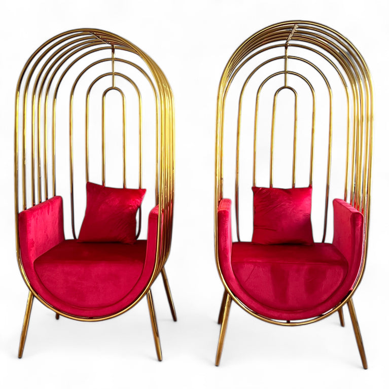 ZYRA Throne Chair Rental - Hire King & Queen Wedding Chairs