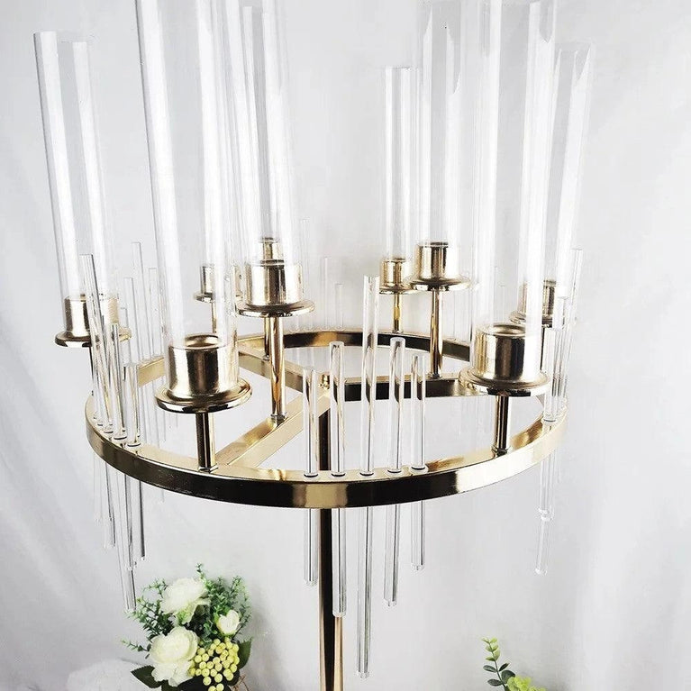 9-Arm Candle Holder Wedding Dining Table Centerpiece