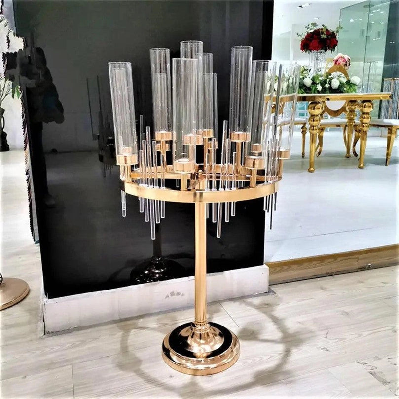 9-Arm Candle Holder Wedding Dining Table Centerpiece