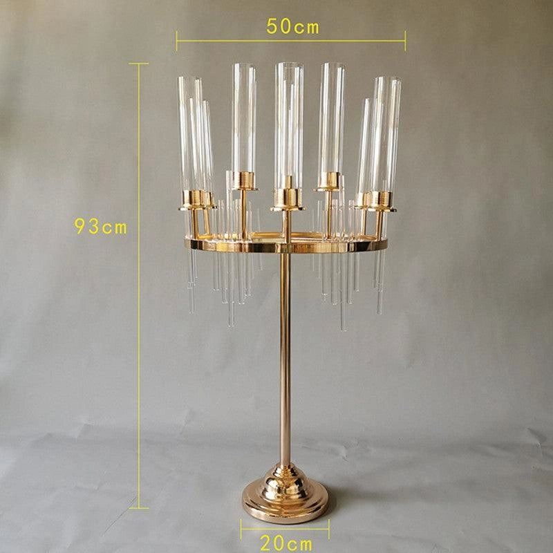 9-Arm Candle Holder Wedding Dining Table Centerpiece