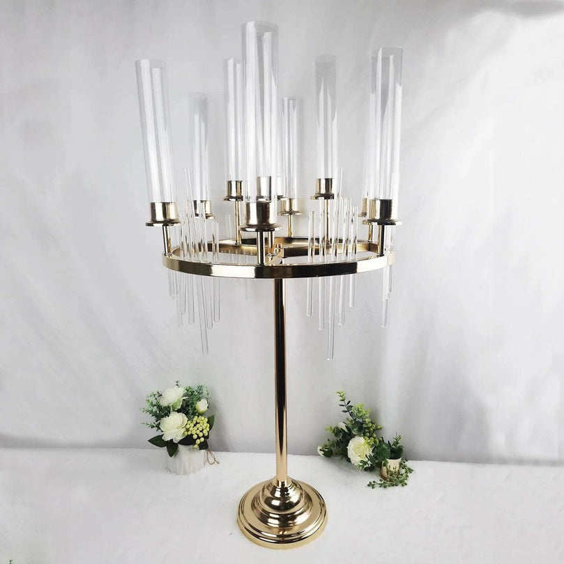 9-Arm Candle Holder Wedding Dining Table Centerpiece