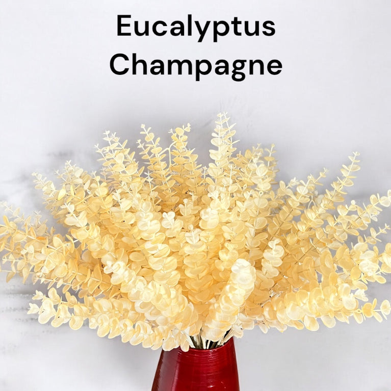 Fake Eucalyptus Stems - Artificial Greenery Leaves For Decor