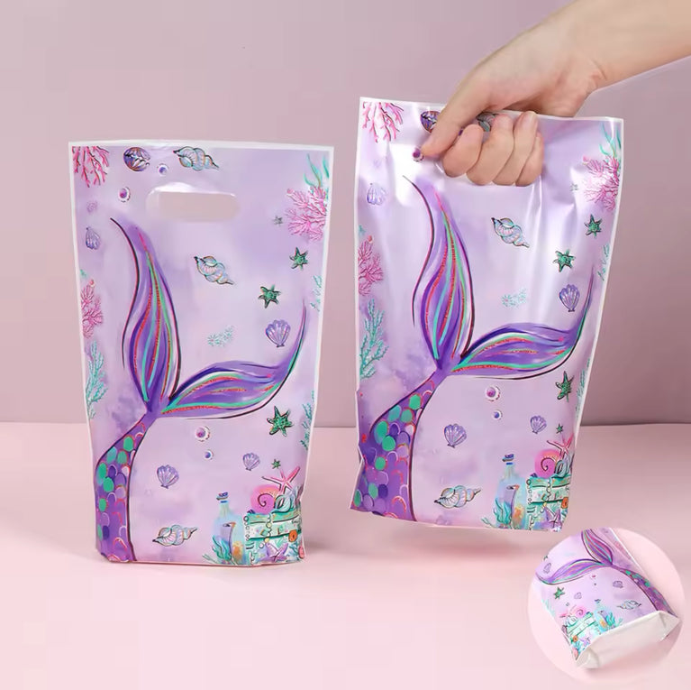 Mermaid Party Favors For Kids - Birthday Goodie Bags 10-Pack