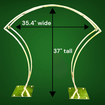 Arched Gold Wedding Table Flower Centerpiece