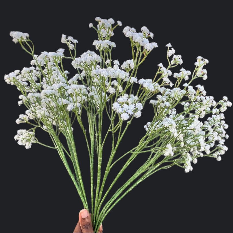 Baby’s Breath Flowers - Faux Gypsophila Elegans for Decor